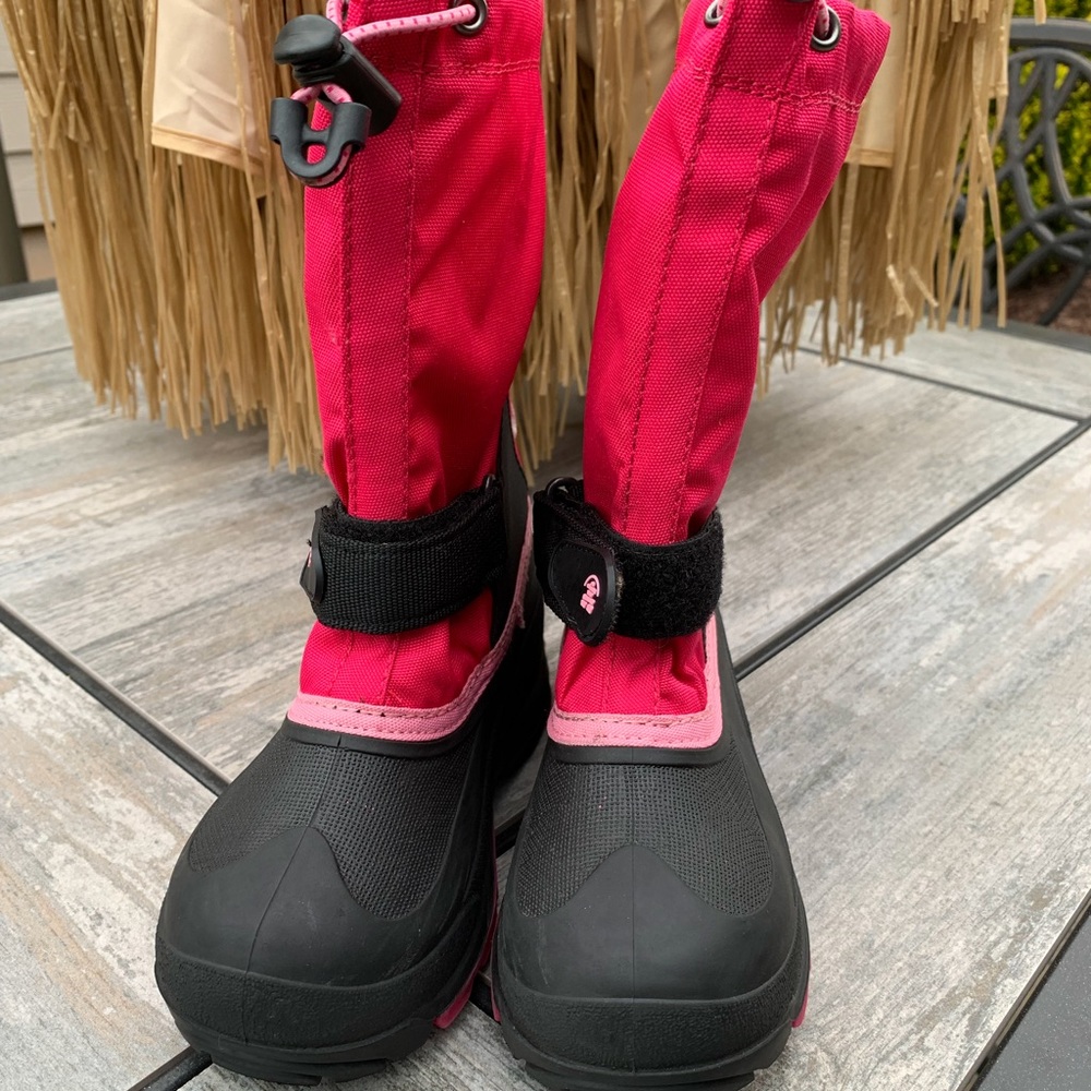 KAMIK Insulated Snow Girls Pink Boots Size 1